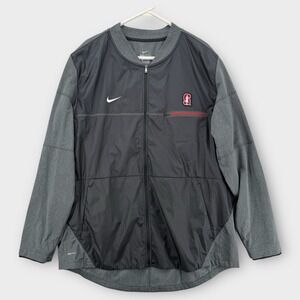 Nike Shield Stanford Cardinal Full Zip Jacket Mens XXL Gray Windbreaker‎ NCAA